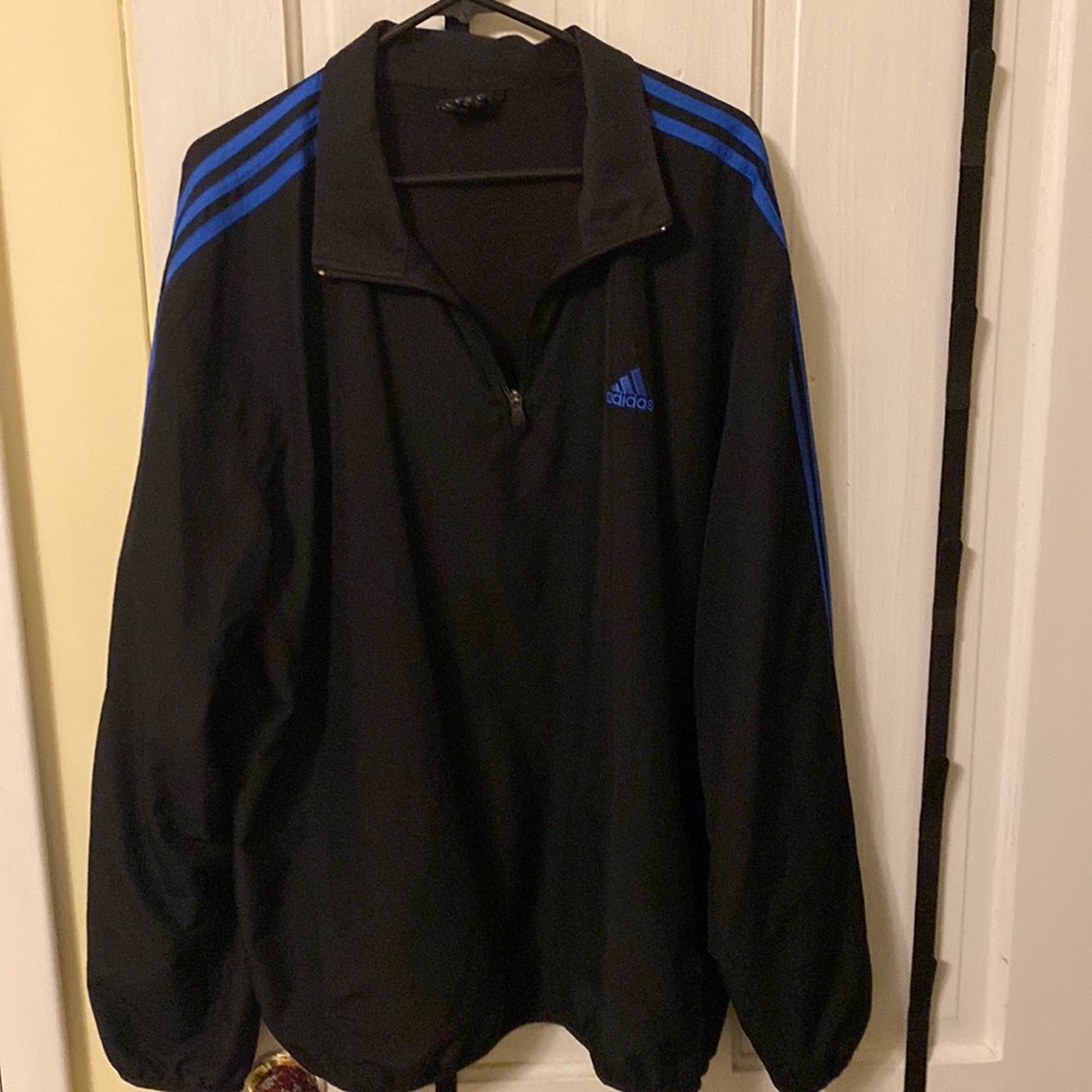 Adidas track jacket 1/4 zip